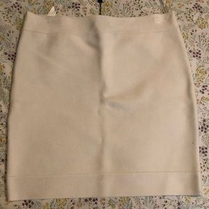 White BCBG bandage skirt